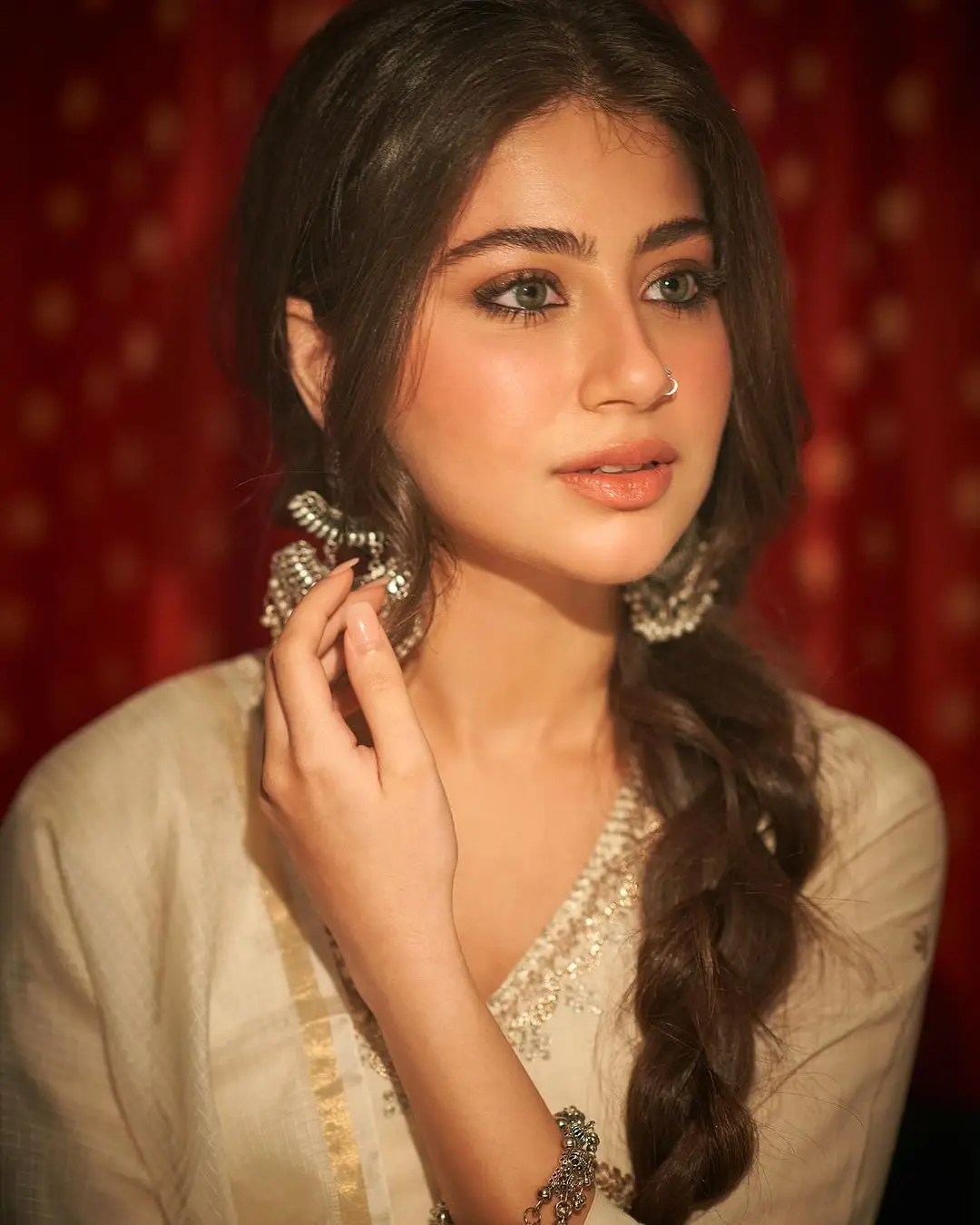 Hindi TV Actress Aditi Bhatia In Beautiful White Gown